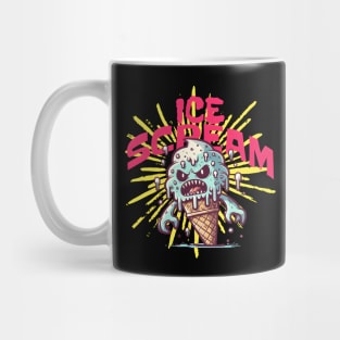 Ice Scream Funny Comic-Style Summer Gift Mug